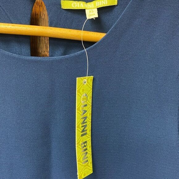 Gianni bini Greer navy drop waist mini dress - Picture 4 of 8